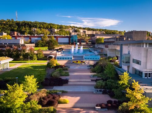 Aerial photo of Ithaca College